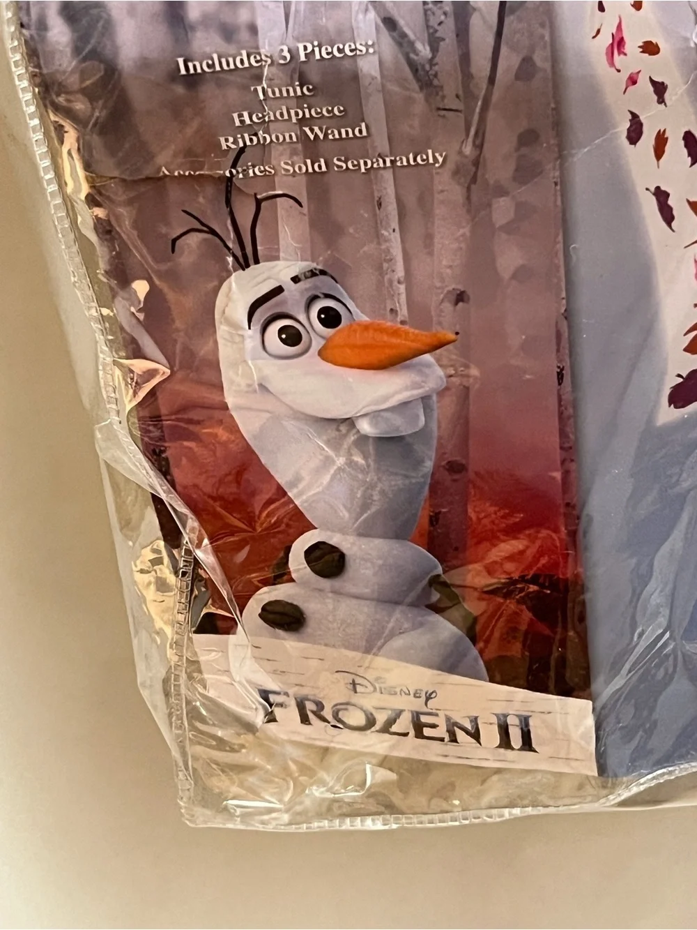 Disney Frozen II Olaf Toddler Costume Size 3-4 Halloween 3 Piece Snowman Outfit